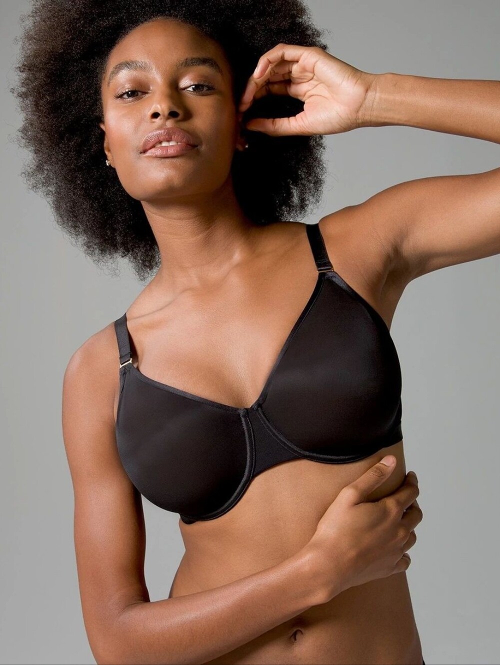 Soma Unbelievable Minimizer Bra Black Underwire Sz 38D WL263